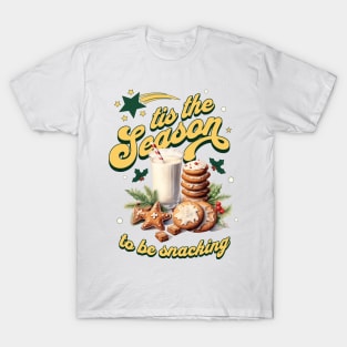 Tis The Season Vintage Christmas Cookies Baking T-Shirt